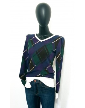 Iza Fabian , Multicolor , Designer Pullover aus feinen Strick.w02a.