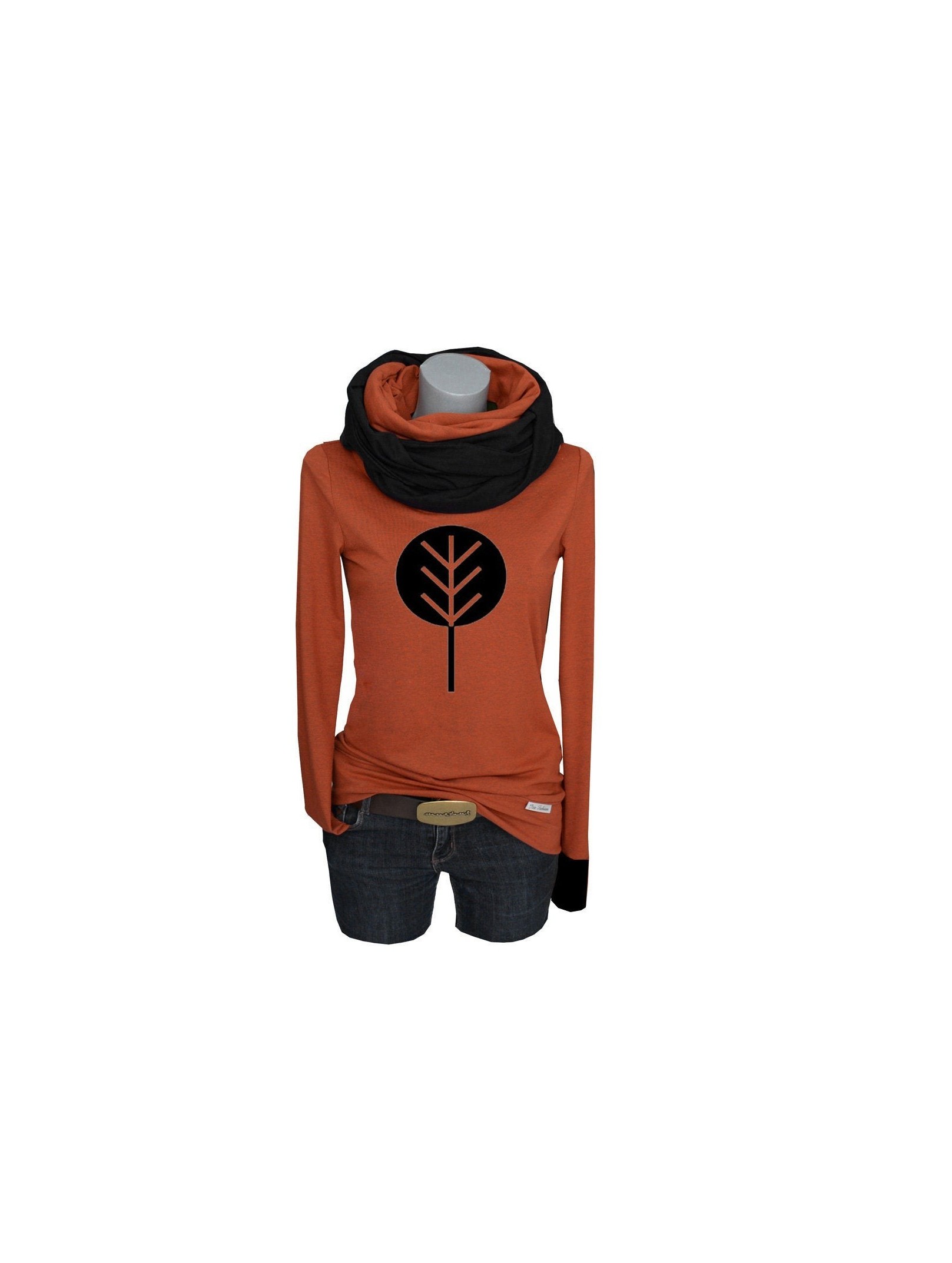 Iza Fabian,SET Longsleeve Loop -NOV11 - rost schwarz blume Iza Fabian,SET Longsleeve Loop -NOV11 - rost schwarz blume
