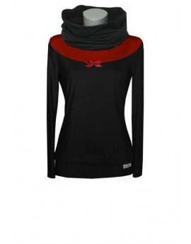 Iza Fabian - Sweat Hoodie - NOV16 - schwarz rot pullover damen women red black sweater ladies designer